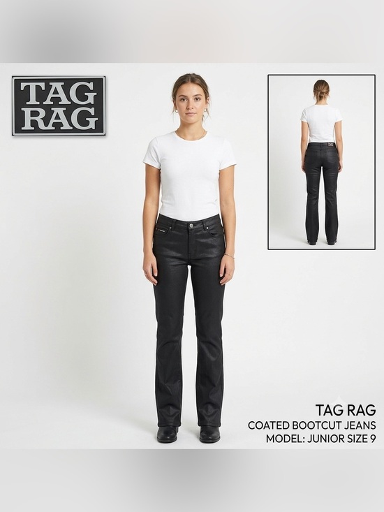 Tag Rag Pants - Tag Rag Culture Vintage Shiny Satin Feel Junior Pants 9
